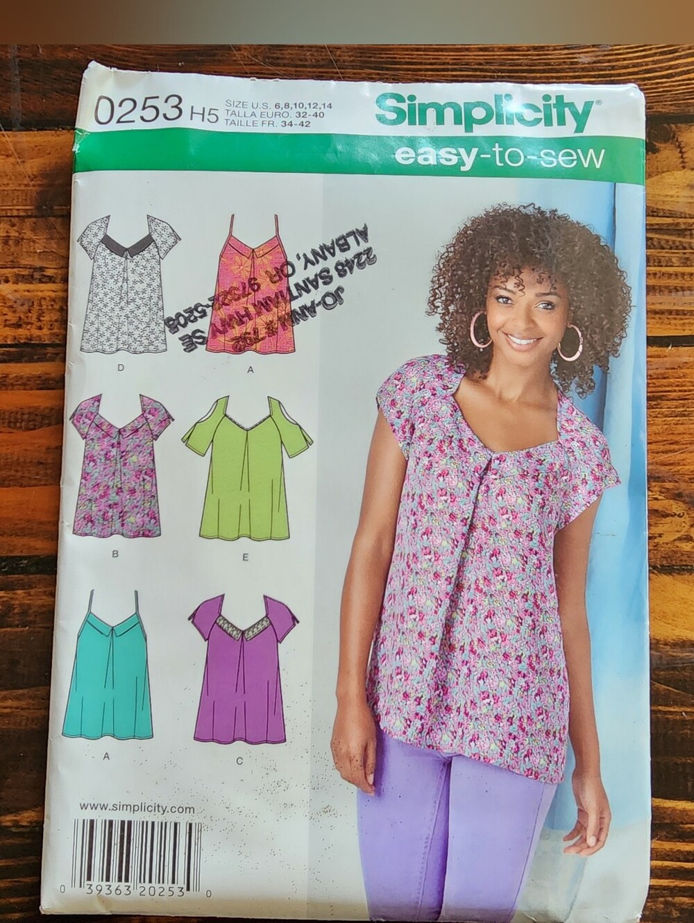 Simplicity Pattern #1615 Uncut Sz 6-14 - Misses Raglan Tops Business Casual